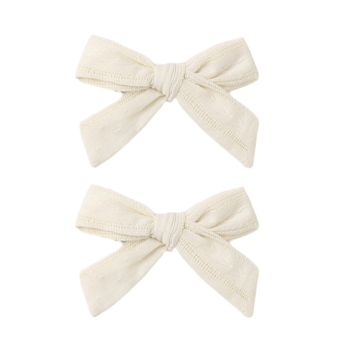 BOWS, SET OF 2 NATURAL