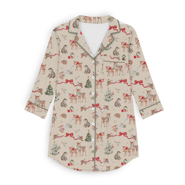 PREORDER - Woodland Noel Womens Nightgown