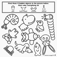 My First Hidden Pictures Carry-Along Coloring Set