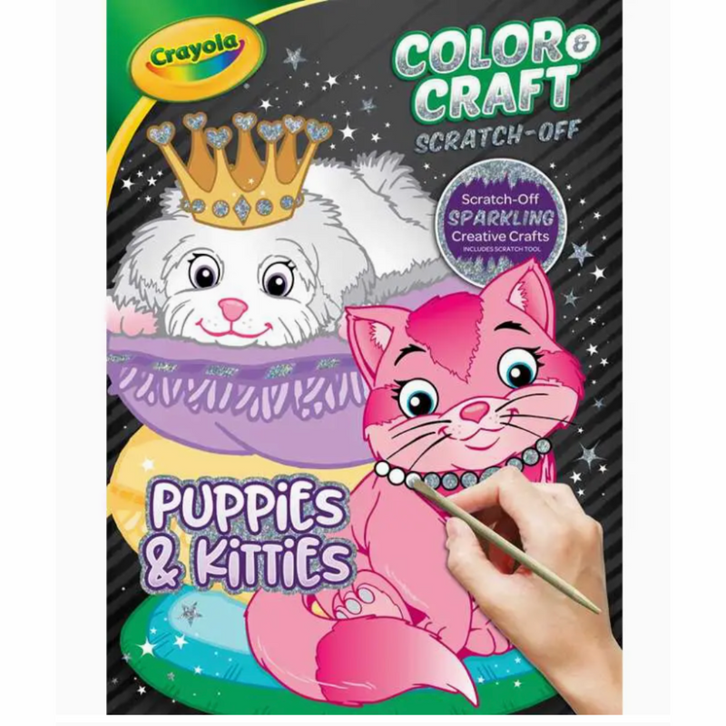 Crayola Color & Craft Scratch-Off: Puppies & Kitties