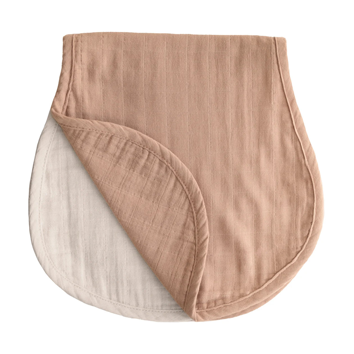 Organic Cotton Muslin Burp Cloth 2-Pack-Natural/Fog