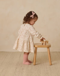 TIERED JERSEY DRESS || FRENCH GARDEN