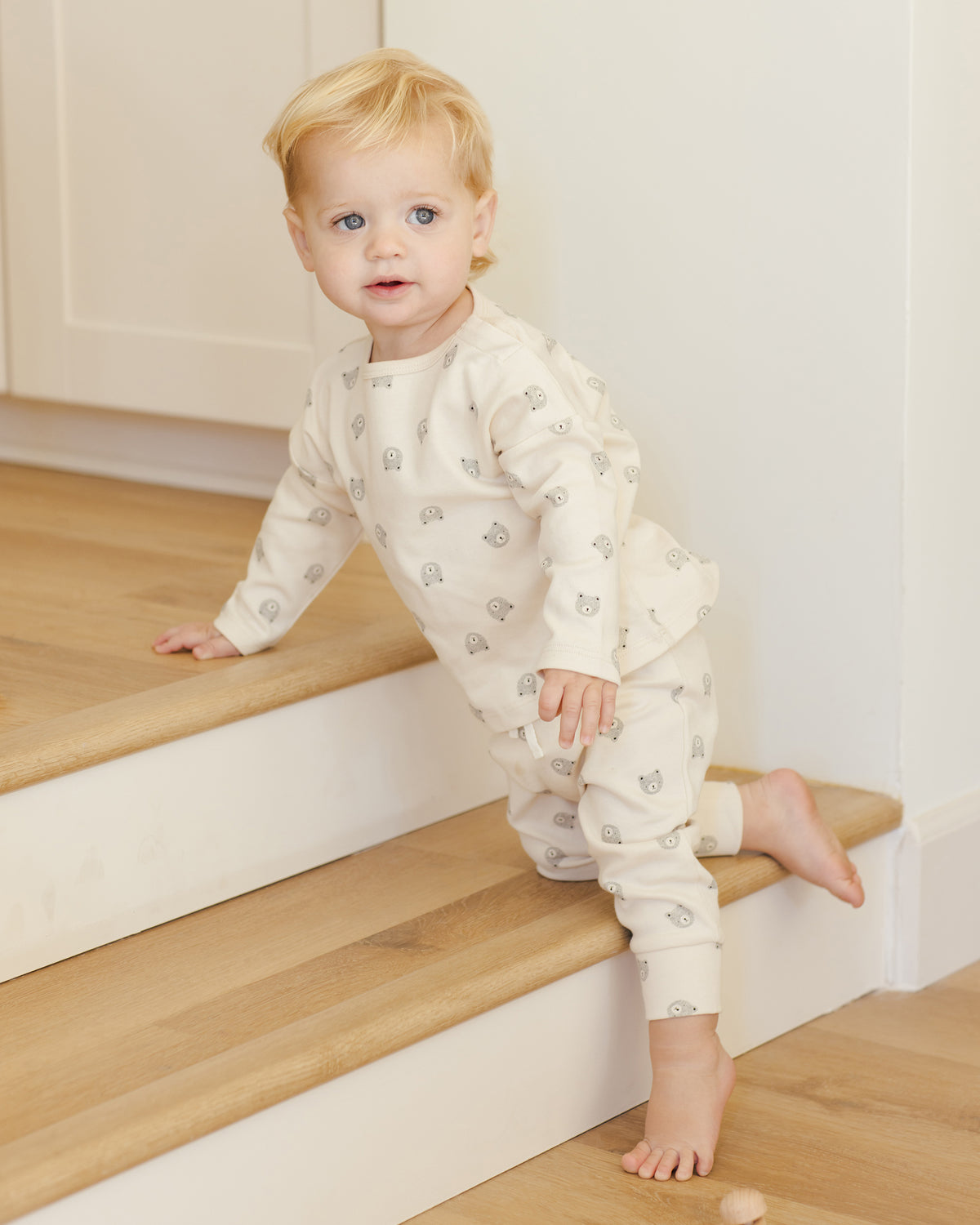 LONG SLEEVE TEE + DRAWSTRING PANT SET|| BEARS