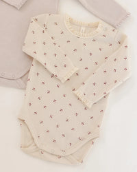 WAFFLE LONG SLEEVE BODYSUIT FALL DITSY