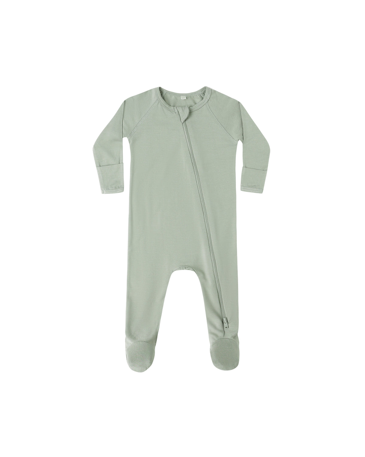 BAMBOO ZIP FOOTIE || FERN