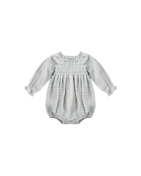 EDEN ROMPER || BLUE GINGHAM