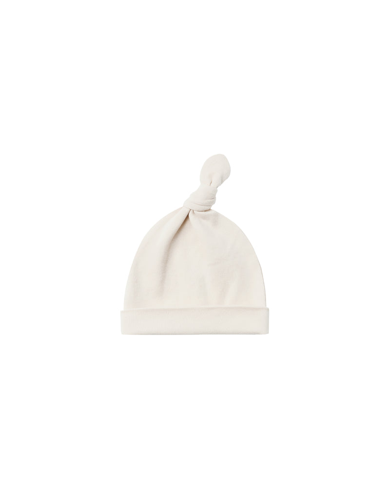 KNOTTED BABY HAT || NATURAL