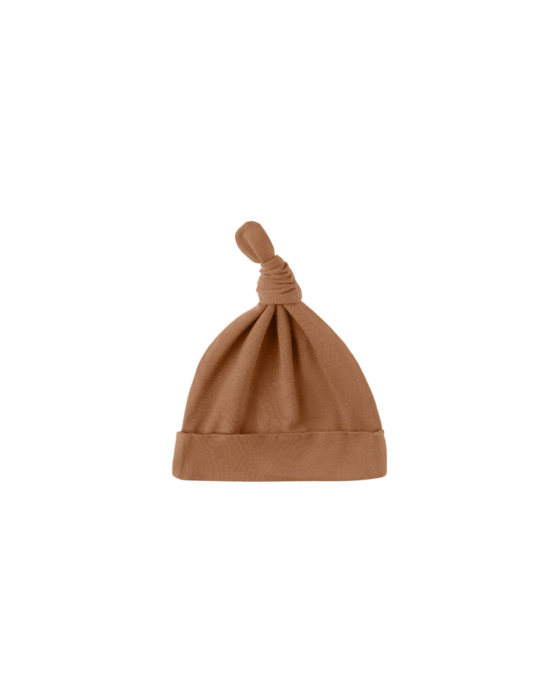 BAMBOO KNOTTED BABY HAT || CEDAR