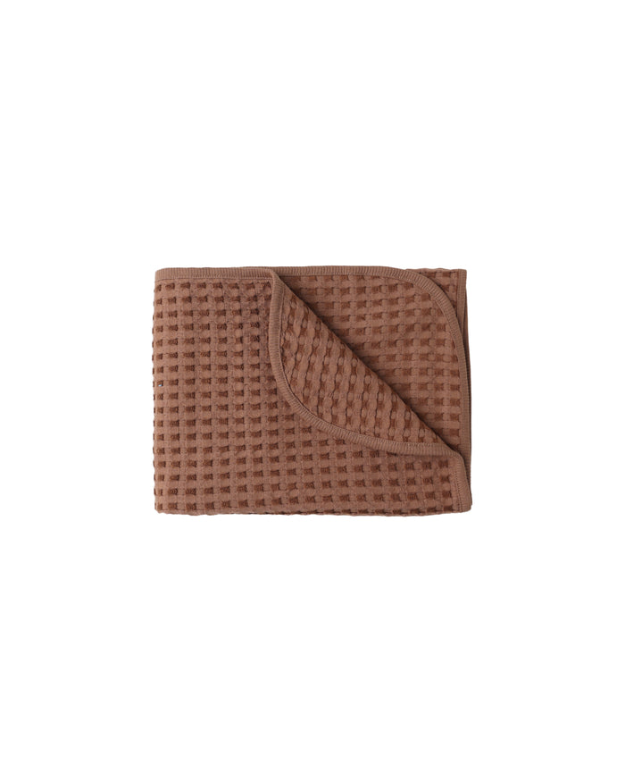 WAFFLE BABY BLANKET || CEDAR