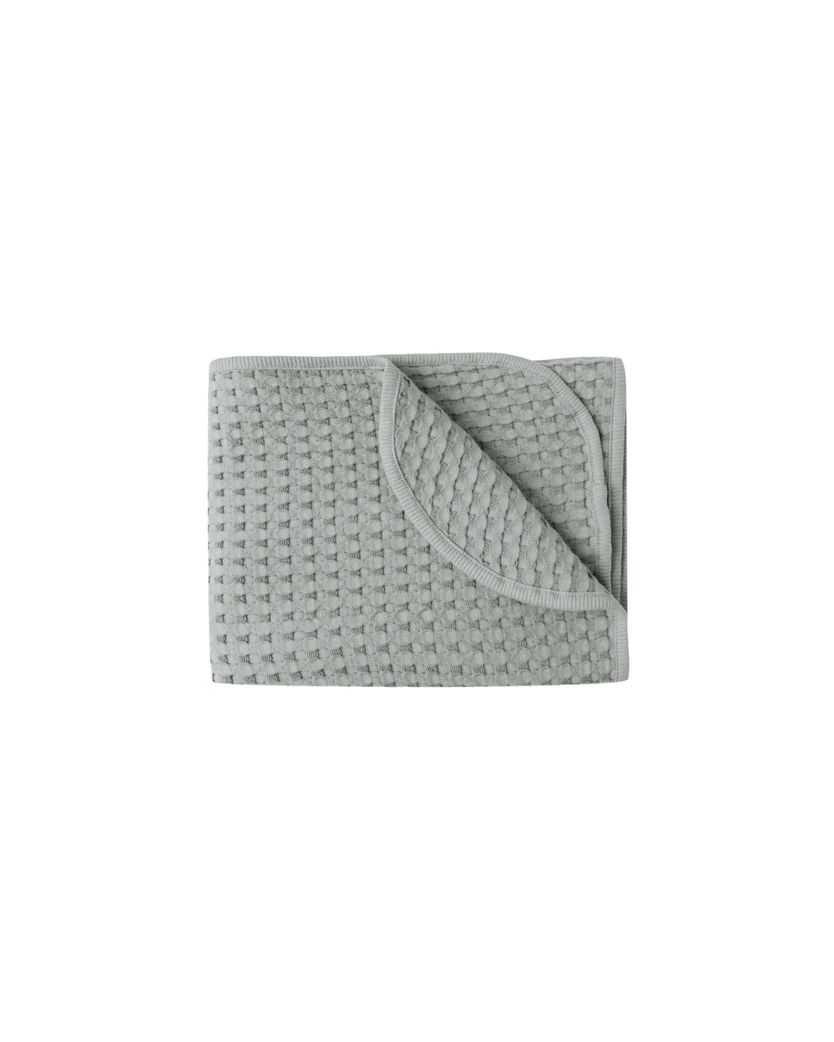 WAFFLE BABY BLANKET || STEEL BLUE