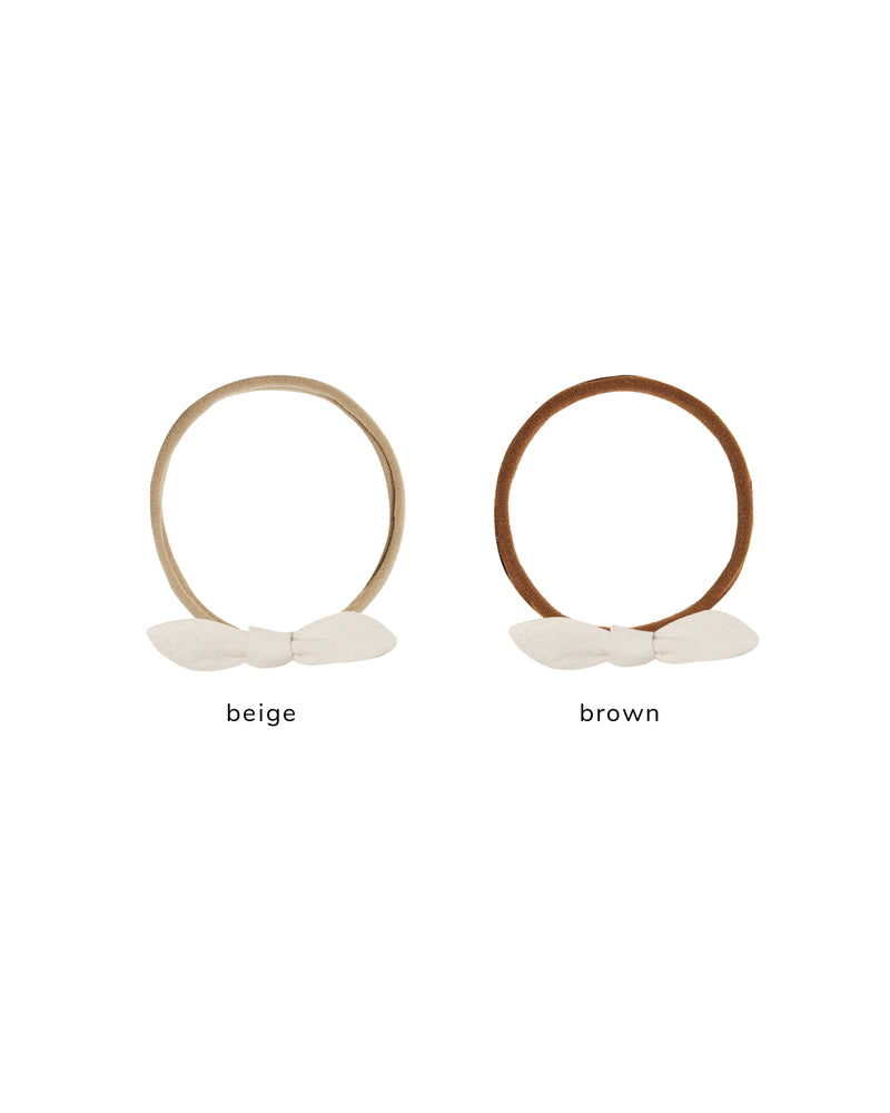LITTLE KNOT HEADBAND || NATURAL Beige Band