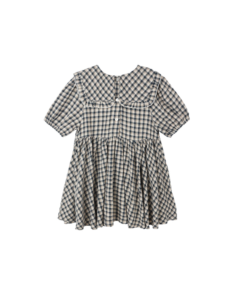 Camille Dress || Navy Check