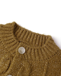 Bobble Cardigan || Golden