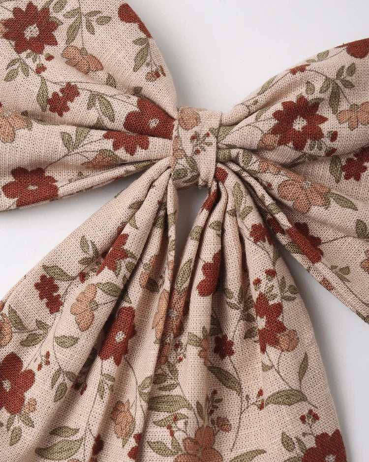 OVERSIZED BOW PINK FLORAL