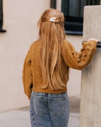 Bobble Cardigan || Golden