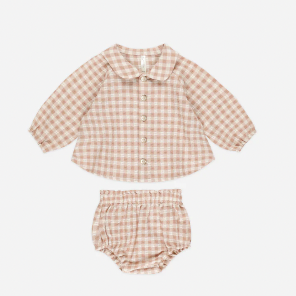 Nellie Set || Pink Gingham