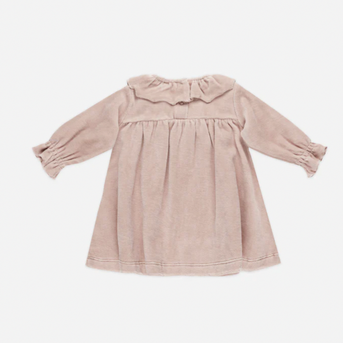 Velour Baby Dress || Blush