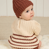 Chunky Knit Beanie || Cranberry