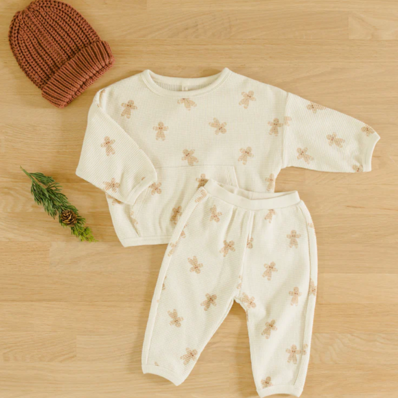 Waffle Slouch Set || Gingerbread