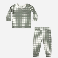 BAMBOO PAJAMA SET || FOREST CHECK