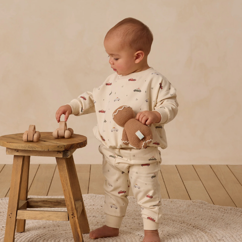 RELAXED FLEECE SWEATSHIRT + RELAXED FLEECE SWEATPANT SET || CARS