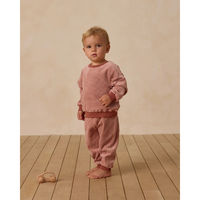 VELOUR RELAXED SWEATSHIRT + SWEATPANT || CANDY STRIPE