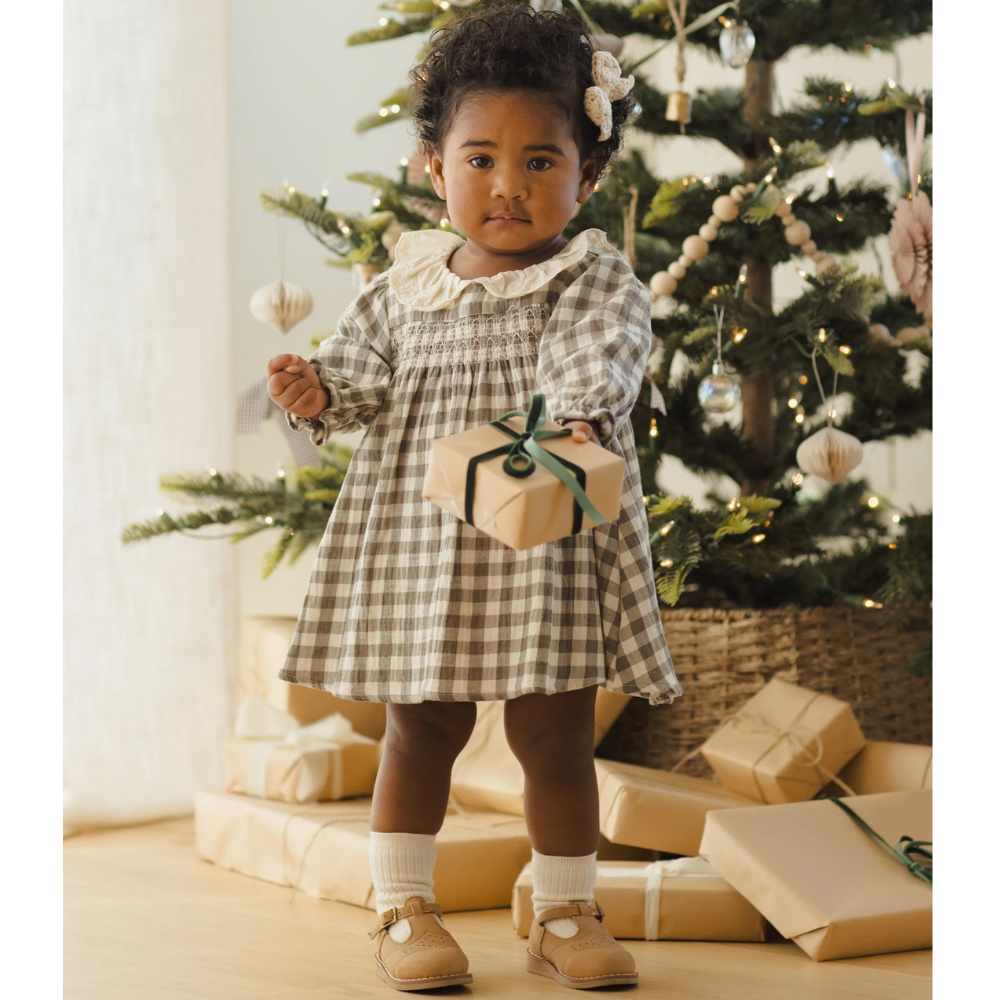 CALLIE DRESS || FOREST CHECK