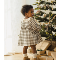 CALLIE DRESS || FOREST CHECK