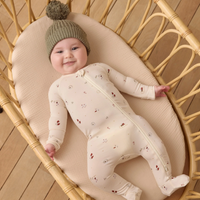 BAMBOO ZIP FOOTIE || WINTER WONDERLAND