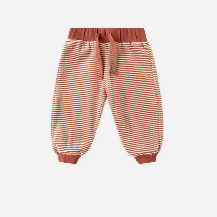 Velour Relaxed Sweatpant || Candy Stripe