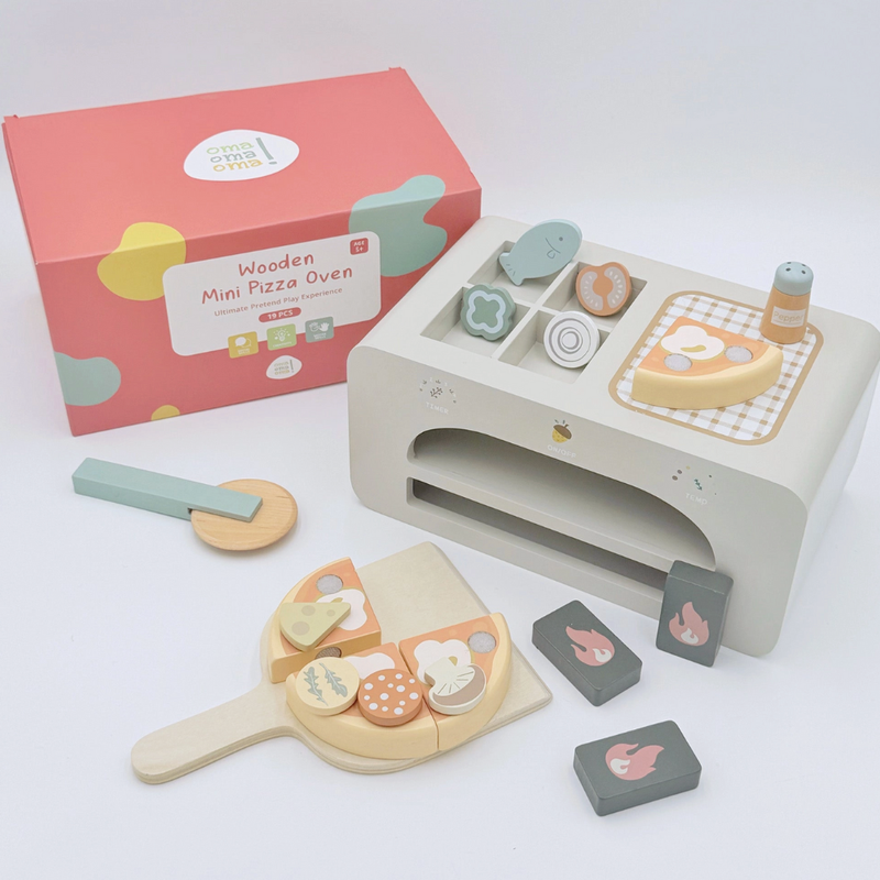 Wooden Pizza Oven Set