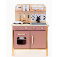 Wooden Play Kitchen Set Cooking 22pc