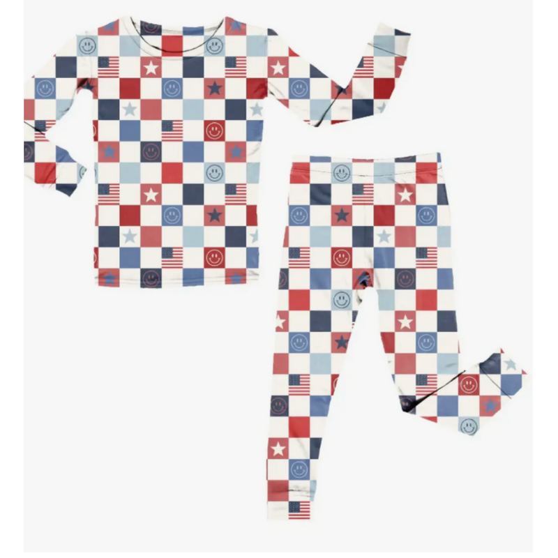 USA Checkers | Bamboo Retro Set