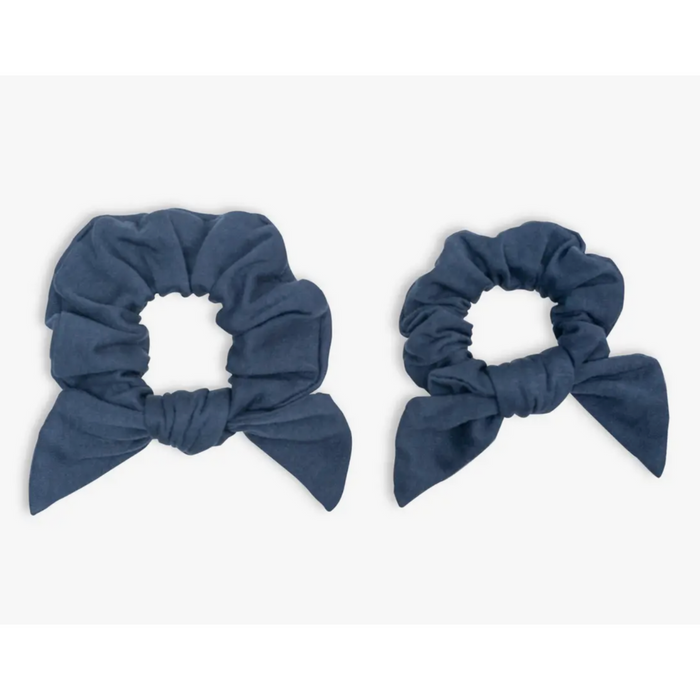 Bamboo Mommy + Me Scrunchies - Navy