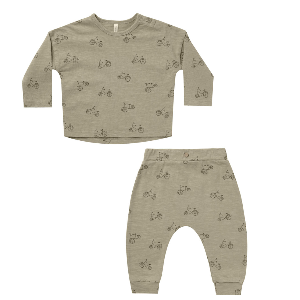 Long Sleeve Tee + Pant Set || Bikes