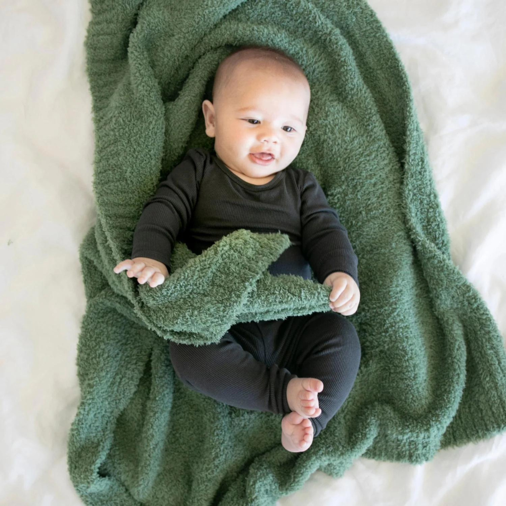Bamboni Receiving Blanket- Olive