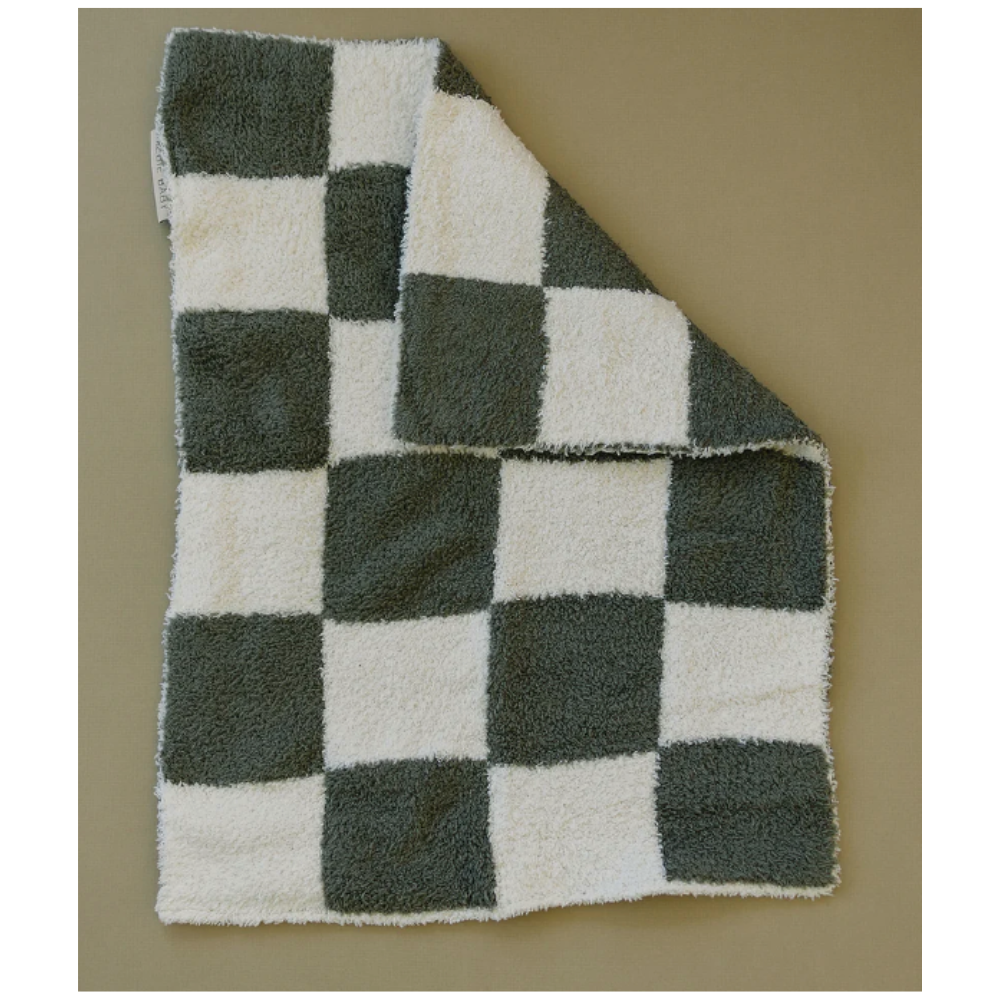 Green Checkered Plush lovey