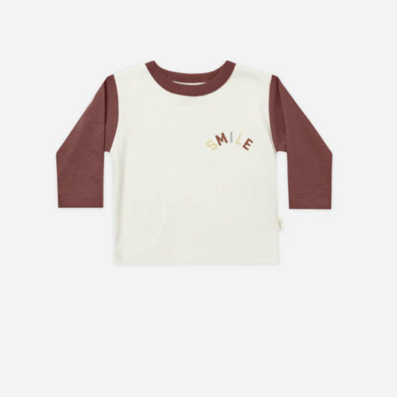 Long Sleeve Pocket Tee  || Smile 2/3T