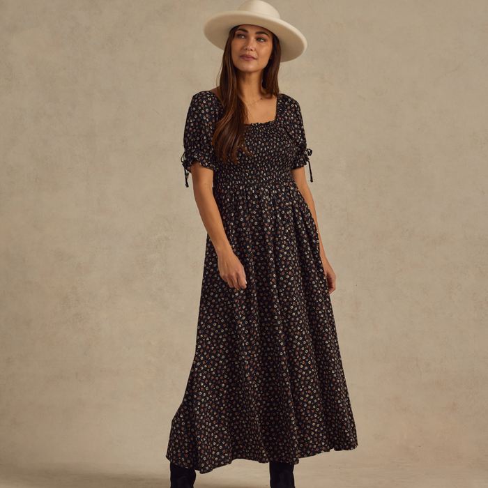 Dallas Dress | Dark Floral