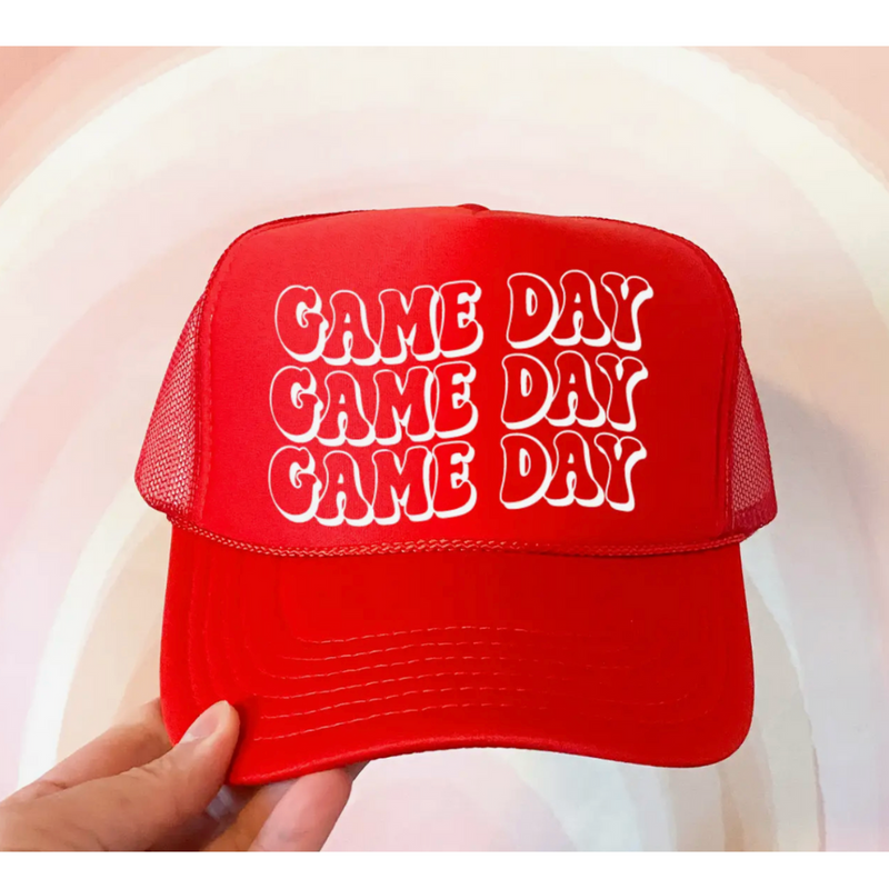 Red Game Day Trucker Hat