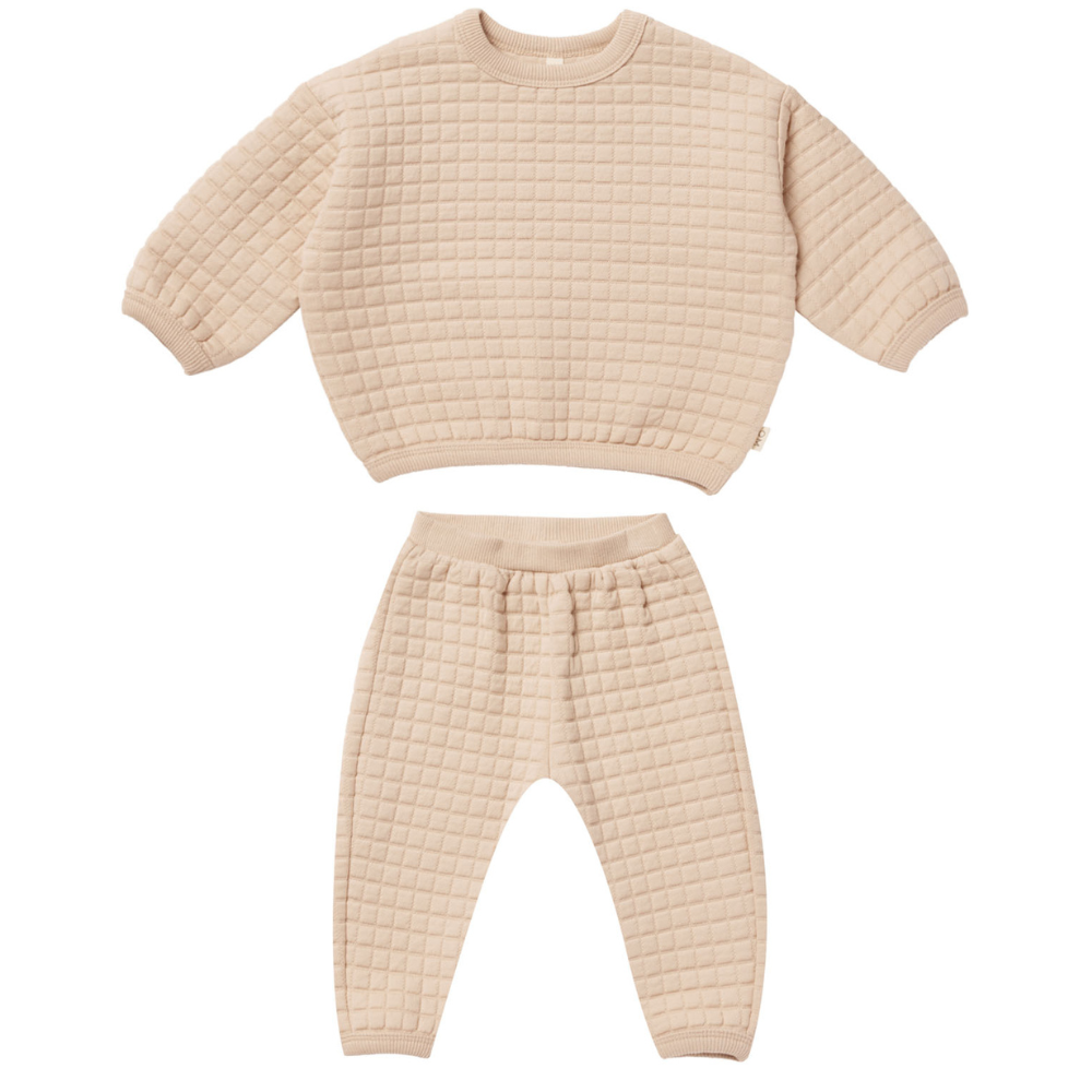 Quilted Sweater + Pant Set || Shell