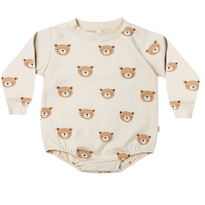 Crewneck Bubble Romper || Teddy