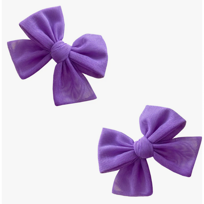 2pk Tulle Baby Bloom Clips : Amethyst