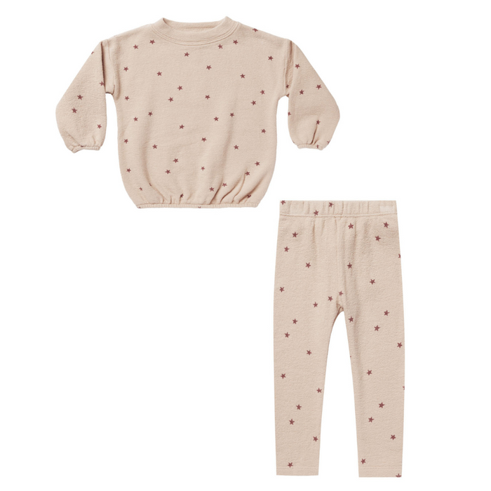 Spongy Knit Set || Stars
