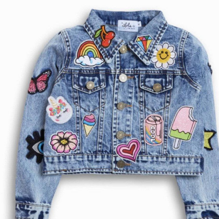 All About The Patch Crop Denim Jacket 2/3T