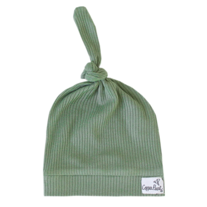 Clover Rib Knit Top Hat 0-4M