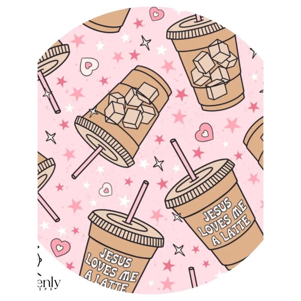 Jesus Loves Me A Latte Two-Piece Pajamas
