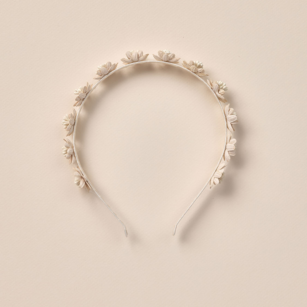 Floral Headband || Ivory