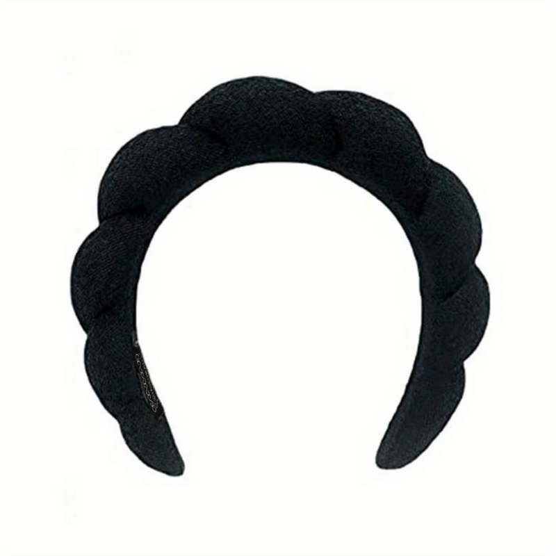 Womans Towel Headband -Black