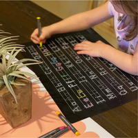 Chalkboard Letters Practice Placemat 12x17